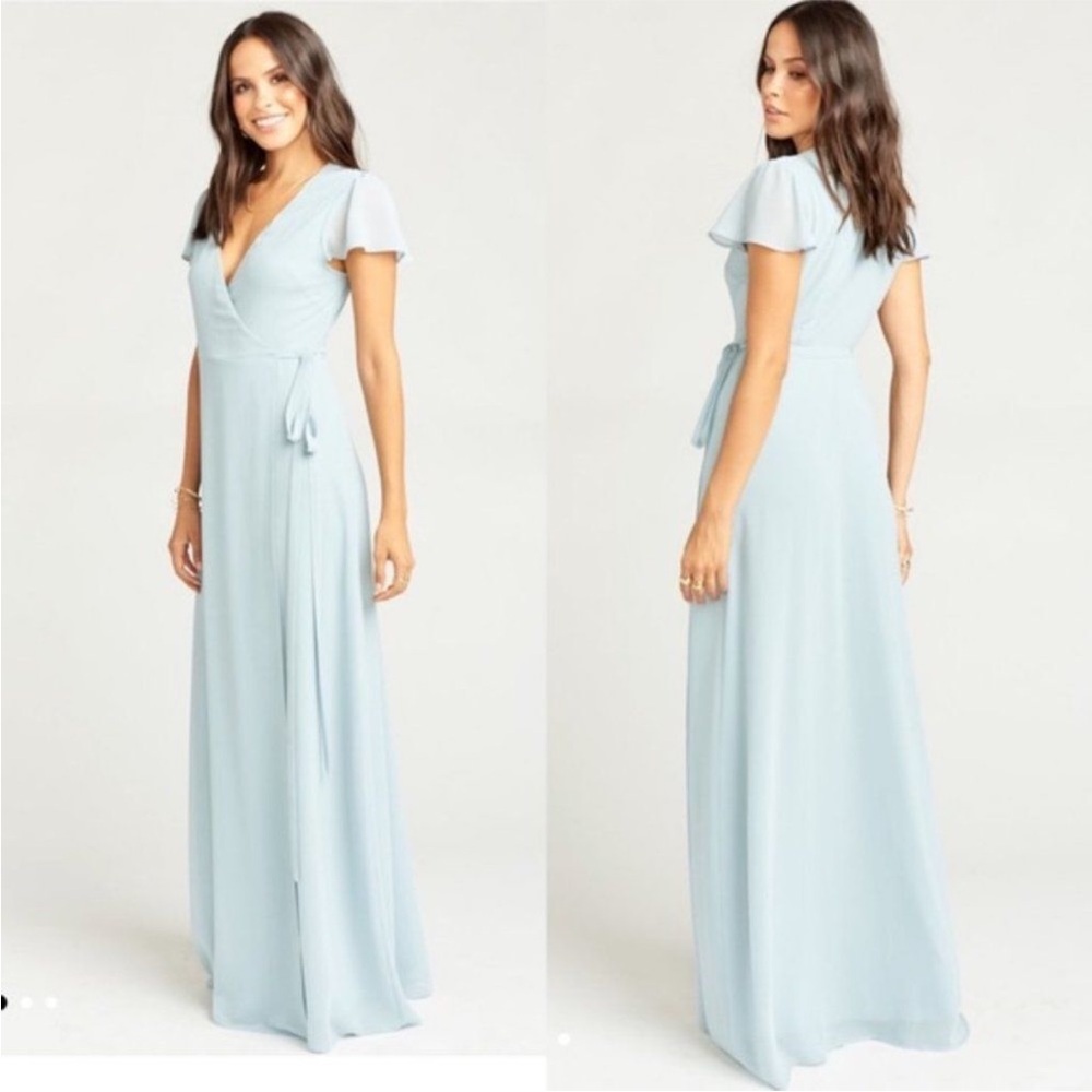 Show Me Your Mumu Noelle Flutter Sleeve Wrap Dress